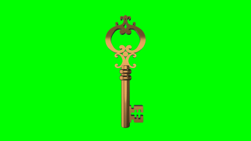 3D gold key. gold key real estate property signs on a green screen chroma key. 360-degree rotation. Loop video. 4K, for rent, sale, lease, buy, sold. Royalty-Free Stock Footage #3443927825