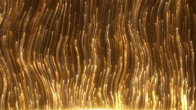 Luxury light stripes flow, golden particle lines flow, elegant wave lines rise. For your event, concert, music videos, video art, holiday show. - Powered by Shutterstock - Get 15% off with code: PIKWIZARD15