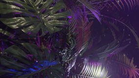 Vertical video Neon plant abstract background. Seamless loop. - Powered by Shutterstock - Get 15% off with code: PIKWIZARD15