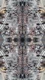 hypnotic abstract pattern made from london urban scene in vertical