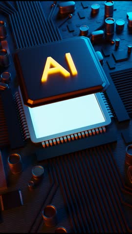 Сonnecting an artificial intelligence processor to the motherboard Royalty-Free Stock Footage #3444473035