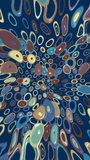 	
Vertical video - trendy trippy 1970s retro pattern background animation with groovy colorful psychedelic circles and concentric circles. This vintage motion background is full HD and a seamless loop