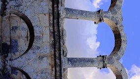Cambazli Church video captures ancient ruins, 5th-century marvel in Anatolia. Mersin, Turkey: ancient ruins preserved colonnades Carinthian capitals. Explore ancient ruins, three-nave church history