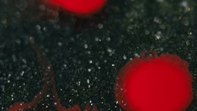 Ink drop paint splatter red blotch glitter black - Powered by Shutterstock - Get 15% off with code: PIKWIZARD15