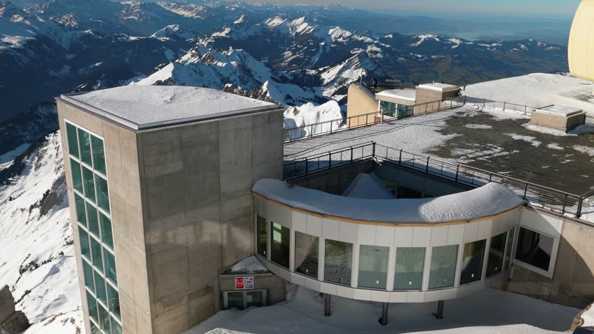 At the mountain station at Säntis in Switzerland.