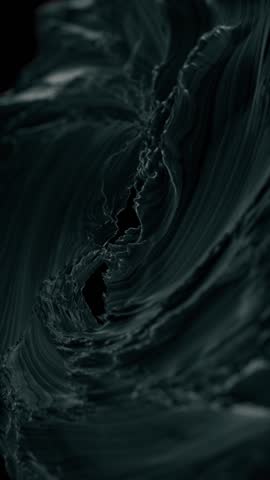 Vertical video - abstract liquid motion background with a powerful violent gushing torrent of dark water or liquid. Maelstrom or whirlpool concept. Full HD and looping animation.