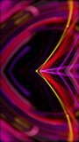 Vertical video - digital data stream background animation with a fast moving stream of colorful fiber optic light data nodes and particles. This abstract technology background is full HD and looping.