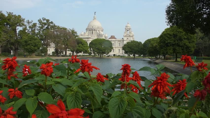 The beautiful Victoria Memorial the iconic tourist destination in Kolkata.