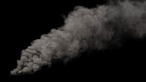 Dynamic Smoke Plume with Alpha Channel - Powered by Shutterstock - Get 15% off with code: PIKWIZARD15