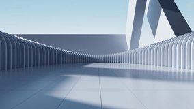Abstract futuristic architecture, 3d rendering. Motion graphic. - Powered by Shutterstock - Get 15% off with code: PIKWIZARD15