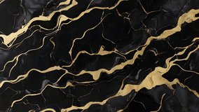 Black golden liquid marble design. Stone texture. Animated elegant background. Fluid art. 29,97fps