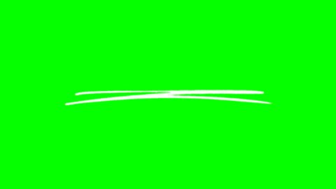 Hand drawn underline animation, isolated on green screen. animated brush stroke, ink splash, water splash ஸ்டாக் வீடியோ