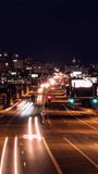 Downtown Denver Colfax Avenue at Sunrise Timelapse Vertical Video