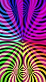abstract spiral light pattern in vertical video