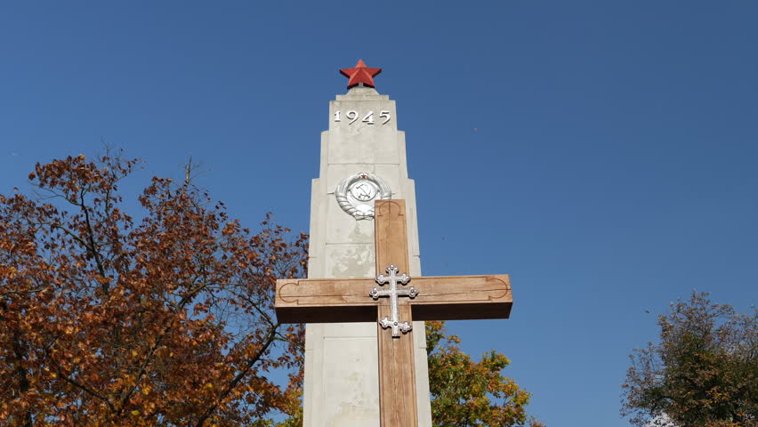 Monument dedicated to the memory of red army soldiers who died in world war II