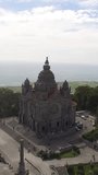 Vertical Video Santa Luzia Cathedral in Viana do Castelo, Portugal