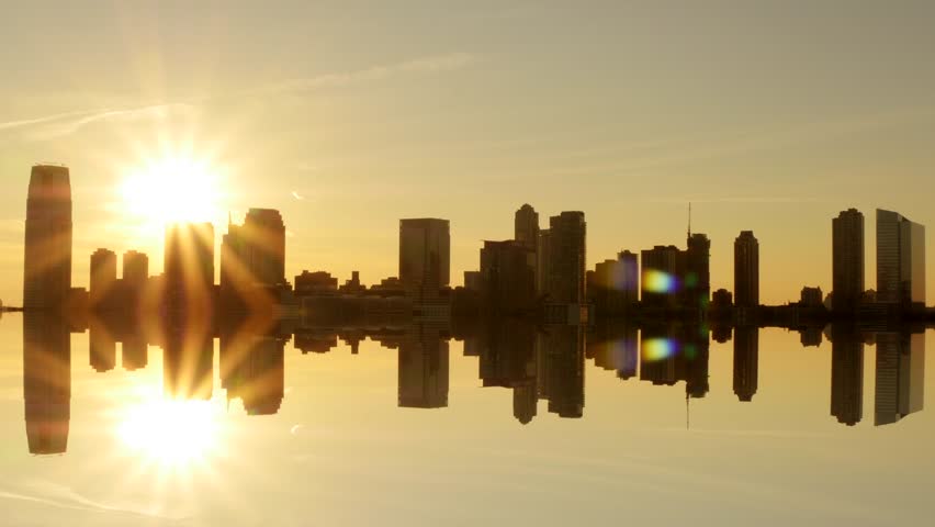 Breathtaking View of Skyline Silhouette