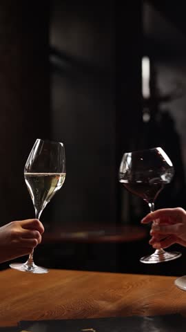 Close-up of wine in a restaurant. 