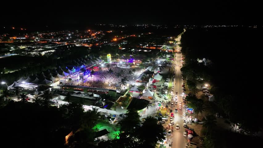 Carnival Ride In Porto Seguro Bahia Brazil. Carnival Parade. Tourism Attraction. Bahia Brazil. Stadium Arena. Carnival Ride In Porto Seguro Bahia Brazil. Stunning Carnival Ride Landscape.