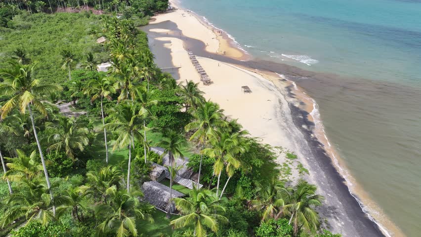 Mirror Beach In Trancoso Bahia Brazil. Beach Landscape. Brazilian Northeast. Bahia Brazil. Seascape Outdoor. Mirror Beach In Trancoso Bahia Brazil. Peaceful Scenery Of Tourism. Porto Seguro Bahia.