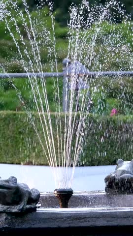 Canada Victoria 10.10.2023 fountain The famous gardens of Butchert on Victoria Island. Canada. The Butchart Gardens