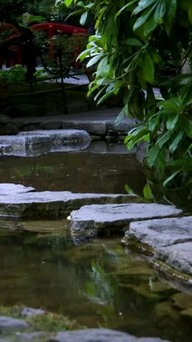 Japanese garden The famous gardens of Butchert on Victoria Island. Canada. The Butchart Gardens