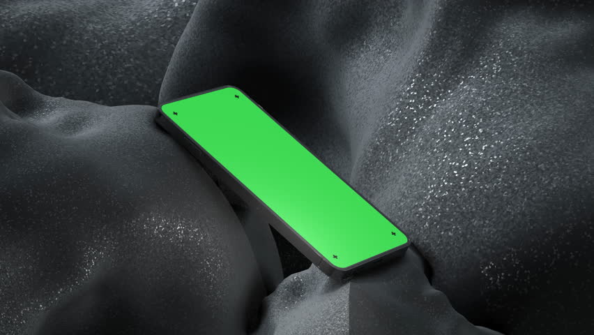 Smartphone mockup animation with green screen and markers for tracking, 3d rendering Royalty-Free Stock Footage #3446197945