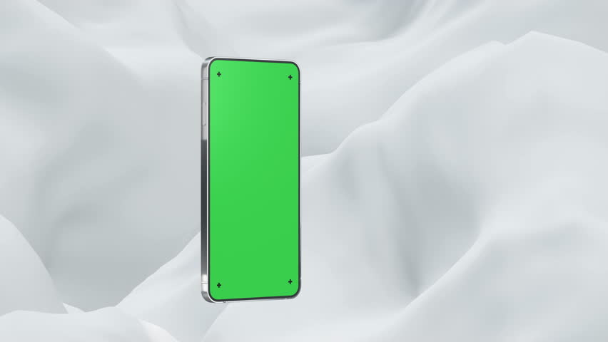 Smartphone mockup animation with green screen and markers for tracking, 3d rendering Royalty-Free Stock Footage #3446199647