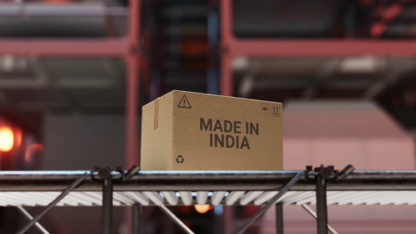 Made in India Production Loop 4K Royalty-Free Stock Footage #3446363171