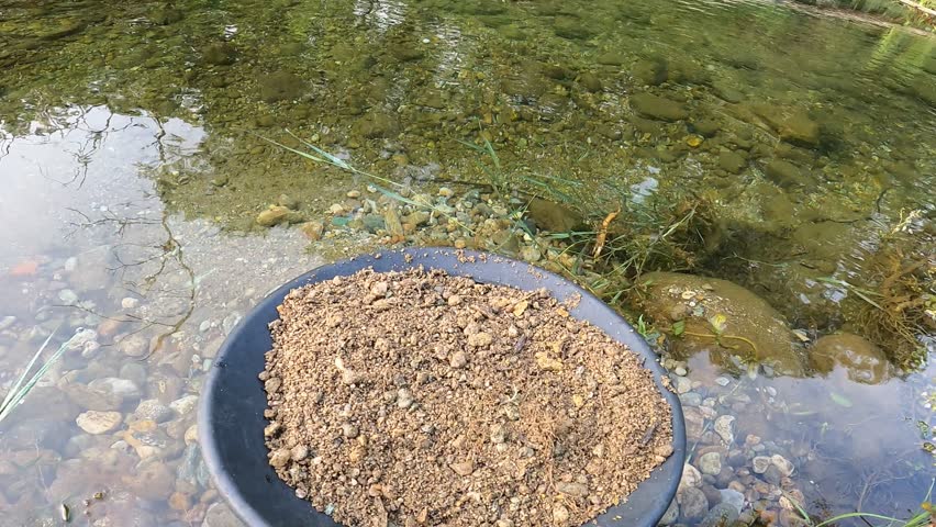 Gold panning gold pan prospecting mineral exploration hand panning gold washing dirt