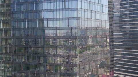 Aerial View of Moscow City Skyscrapers