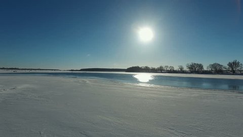 Sun over Frozen River