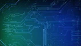 Animated circuit board. Digital technology background. Central computer processor CPU concept. Motherboard digital chip. PCB with free copy space for text or logo. Development 3D abstract backdrop - Powered by Shutterstock - Get 15% off with code: PIKWIZARD15