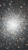 Space background. Dazzling star cluster in deep space. Vertical video based on image by Nasa