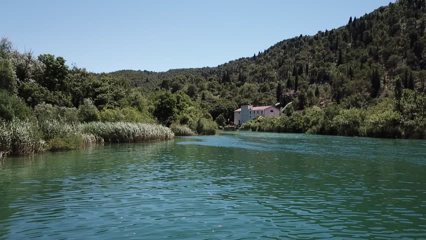 Aerial view of Krka National Park, Croatia