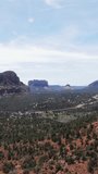 Vertical Video of the Sedona Valley in Arizona