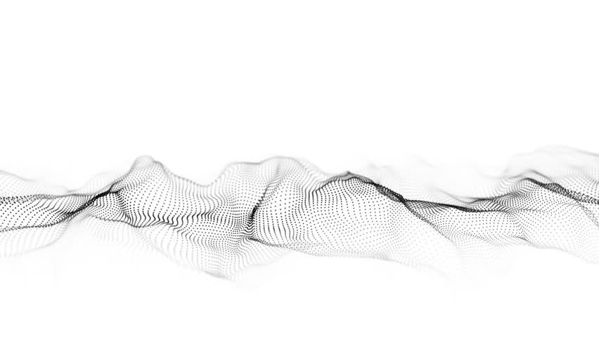 Light cyberspace in digital background. Abstract technology white wave with motion dots. Connection big data. Futuristic wireframe texture. Analysis a network connection. 3D rendering. - Powered by Shutterstock - Get 15% off with code: PIKWIZARD15
