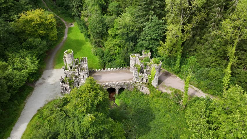 Aerial drone view of Ireland