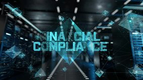 Financial Compliance. IT Administrator Activating Modern Data Center Server with Hologram. - Powered by Shutterstock - Get 15% off with code: PIKWIZARD15
