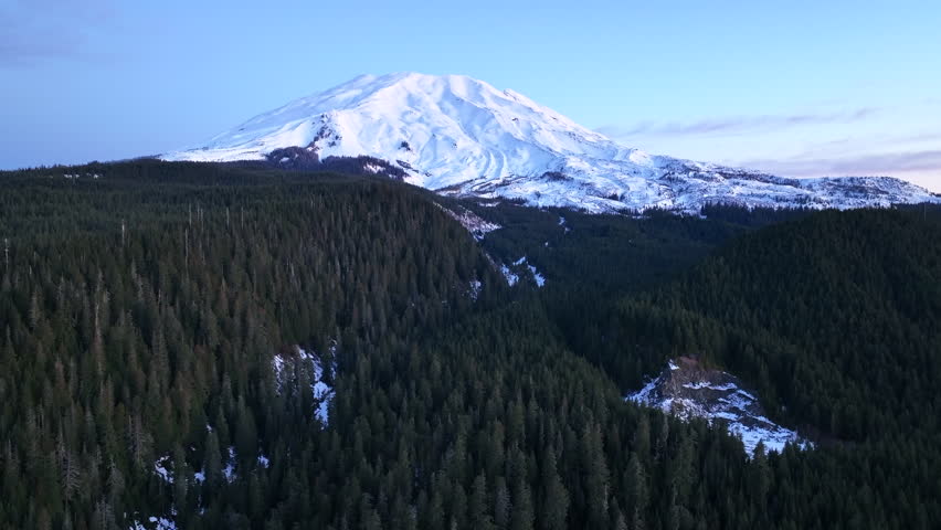 Mount St. Helens, not far from both Seattle and Portland, rises from the forested landscape in Washington State. This active and very scenic stratovolcano last erupted on May 18, 1980.