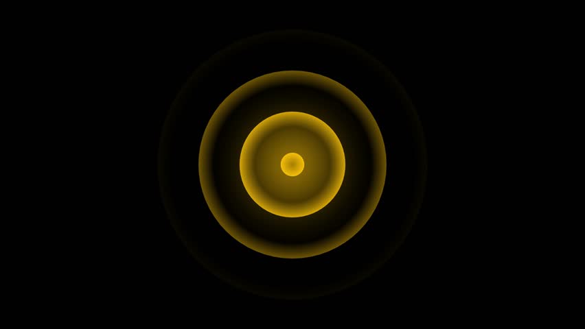 Abstract Lighting radio Wave Diffusion Animation, Circle Looping Animation,