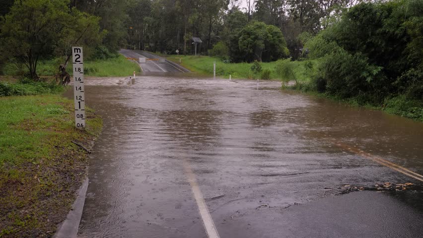 Gold Coast, Queensland, 16 February 2024 - Flooding across Hardy