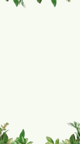 Vertical video of floral frame animation template. Botanical flower foliage background. Suitable for online greetings or wedding invitations on social media. Ve144. sstkVertical