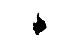 Animated video of Ad-Damazin map in Sudan.4k video quality