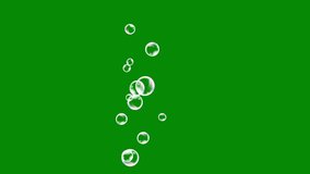 Bubble animated green screen video., Abstract technology, science, engineering artificial intelligence, Seamless loop 4k video, 3D Animation, Ultra High Definition, 4k video