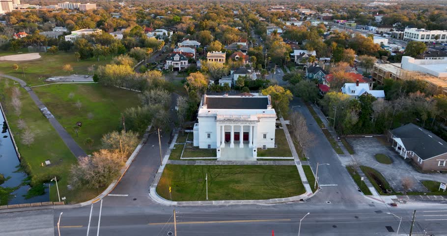 Suburban area in Jacksonville, Florida.