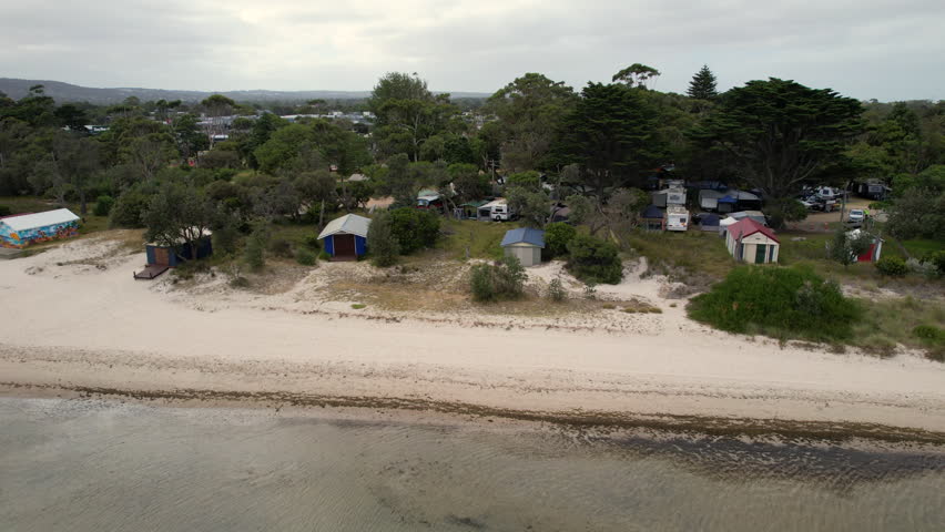 A sheltered beach destination with rugged coastal views on the Mornington Peninsula, on the east side of Port Phillip Bay.