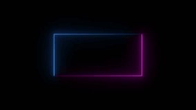 LOOP POPULAR abstract seamless background blue purple spectrum looped animation fluorescent ultraviolet light 4k glowing line Abstract background web neon box pattern LED