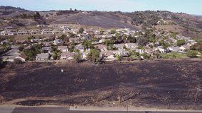 Drone Video  Aerial Video of San Diego County LILAC FIRE Damage. Old Hwy 395, Bonsall. Hwy 76. 
4,100 acres - 95% contained