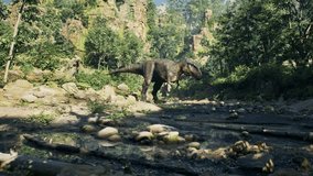 super cool 3d T-Rex in the forest - Powered by Shutterstock - Get 15% off with code: PIKWIZARD15